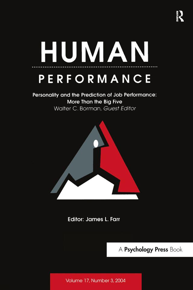 Personality and the Prediction of Job Performance by Walter C. Borman