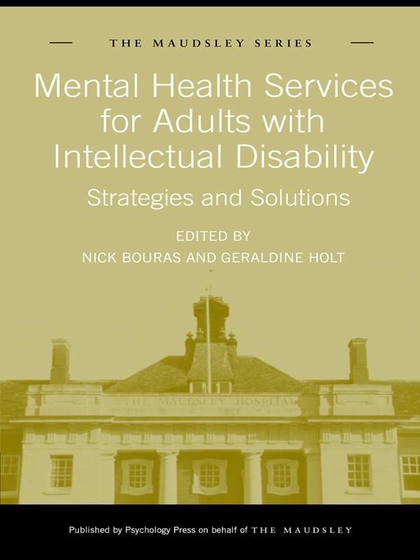 Mental Health Services for Adults with Intellectual Disability by Geraldine Holt, Nick Bouras