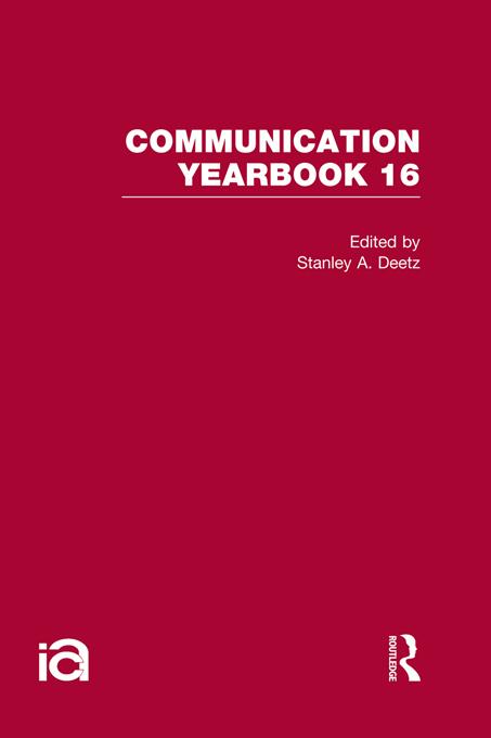 Communication Yearbook 16 by Stanley Deetz