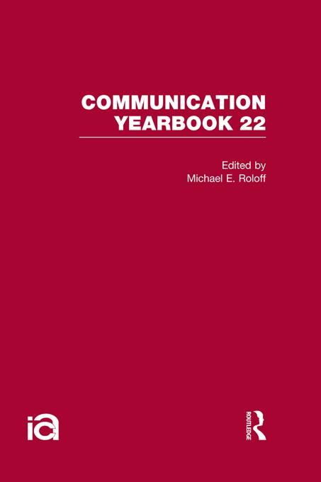 Communication Yearbook 22 by Michael Roloff