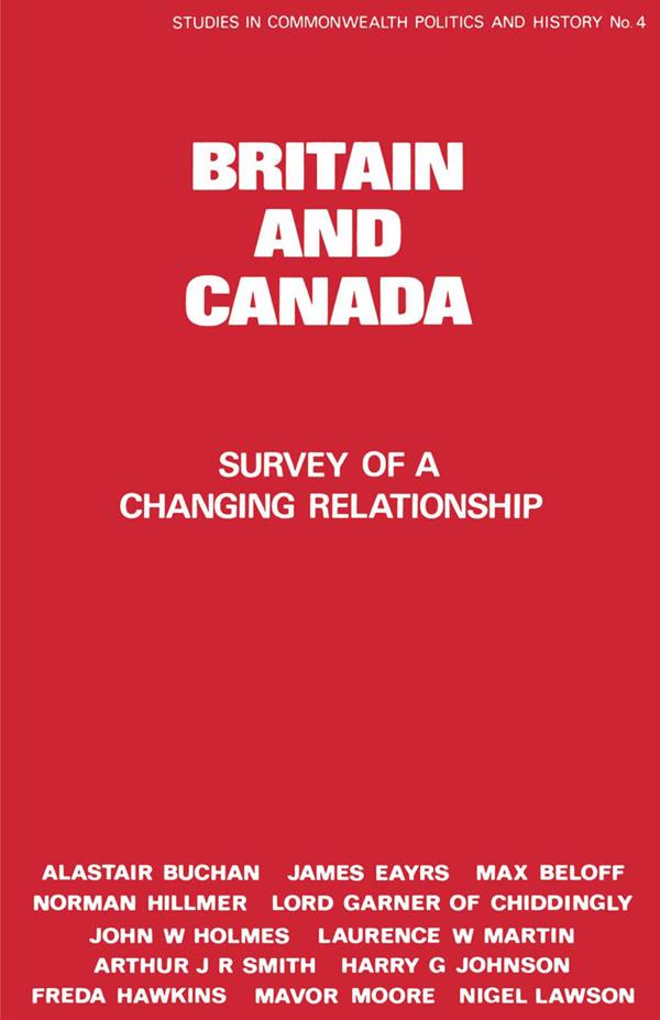 Britain and Canada by Peter Lyon
