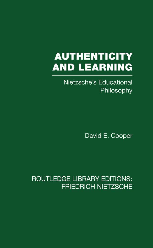 Authenticity and Learning by David Cooper