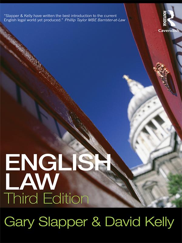 English Law by David Kelly, Gary Slapper