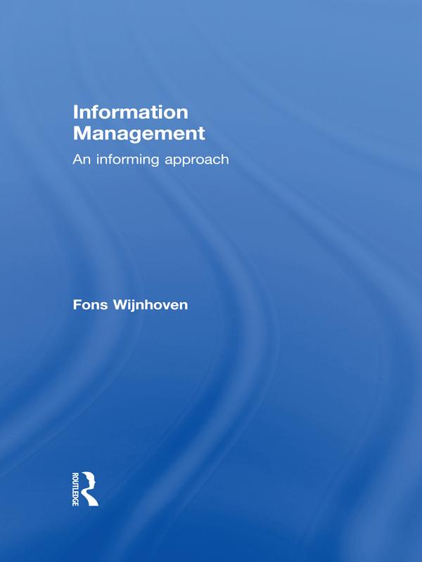 Information Management by Fons Wijnhoven
