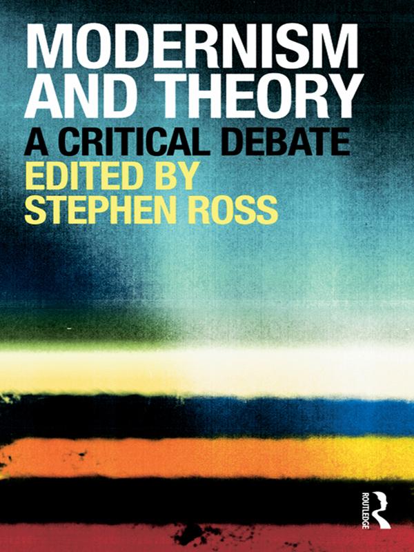 Modernism and Theory by Stephen Ross
