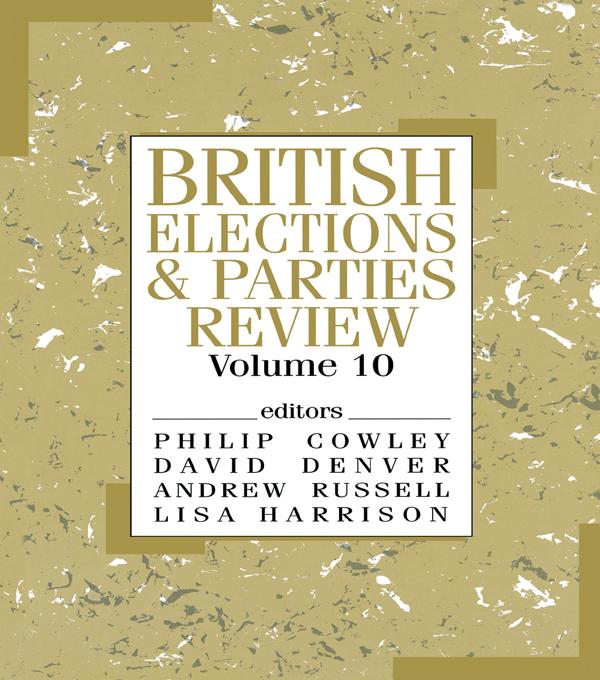 British Elections & Parties Review by Andrew Russell, David Denver, Philip Cowley
