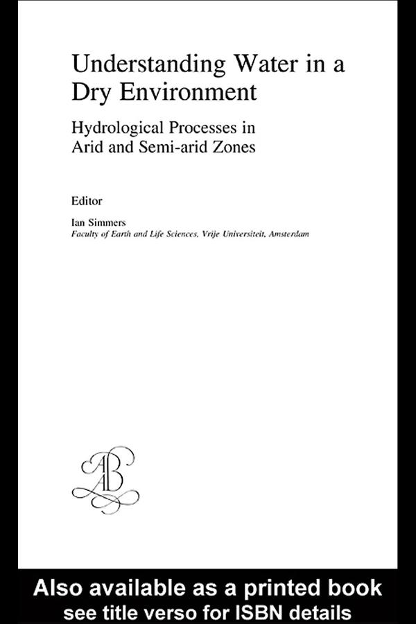 Understanding Water in a Dry Environment by Ian Simmers