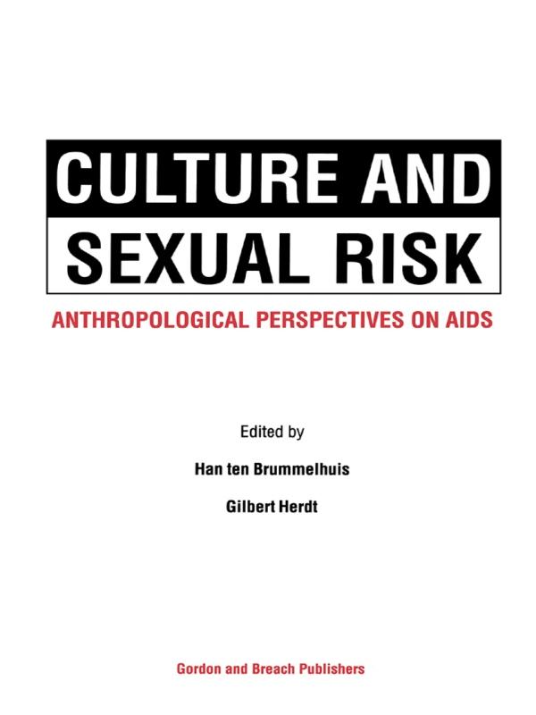 Culture and Sexual Risk by Gilbert Herdt, Hans ten Brummelhuis