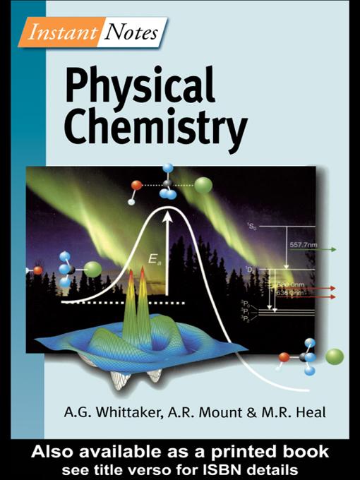 BIOS Instant Notes in Physical Chemistry by Andy Mount, Gavin Whittaker, Matthew Heal