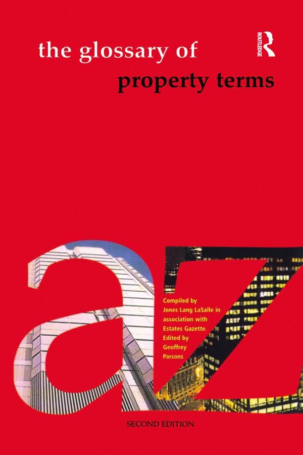 The Glossary of Property Terms by Geoffrey Parsons