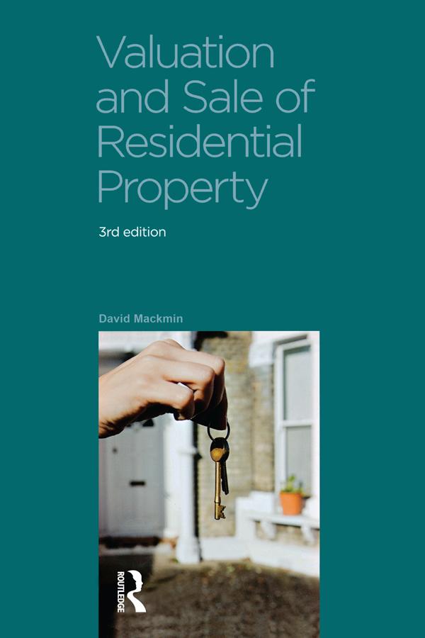 Valuation and Sale of Residential Property by David Mackmin