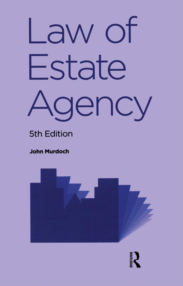Law of Estate Agency by John Murdoch