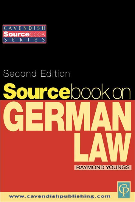 Sourcebook on German Law by Raymond Youngs