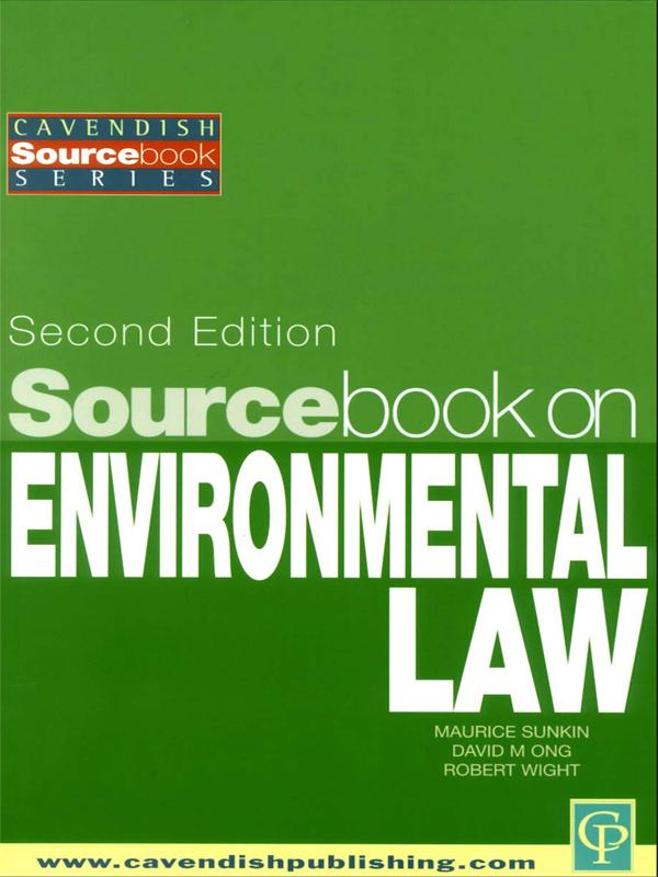 Sourcebook on Environmental Law by Maurice Sunkin