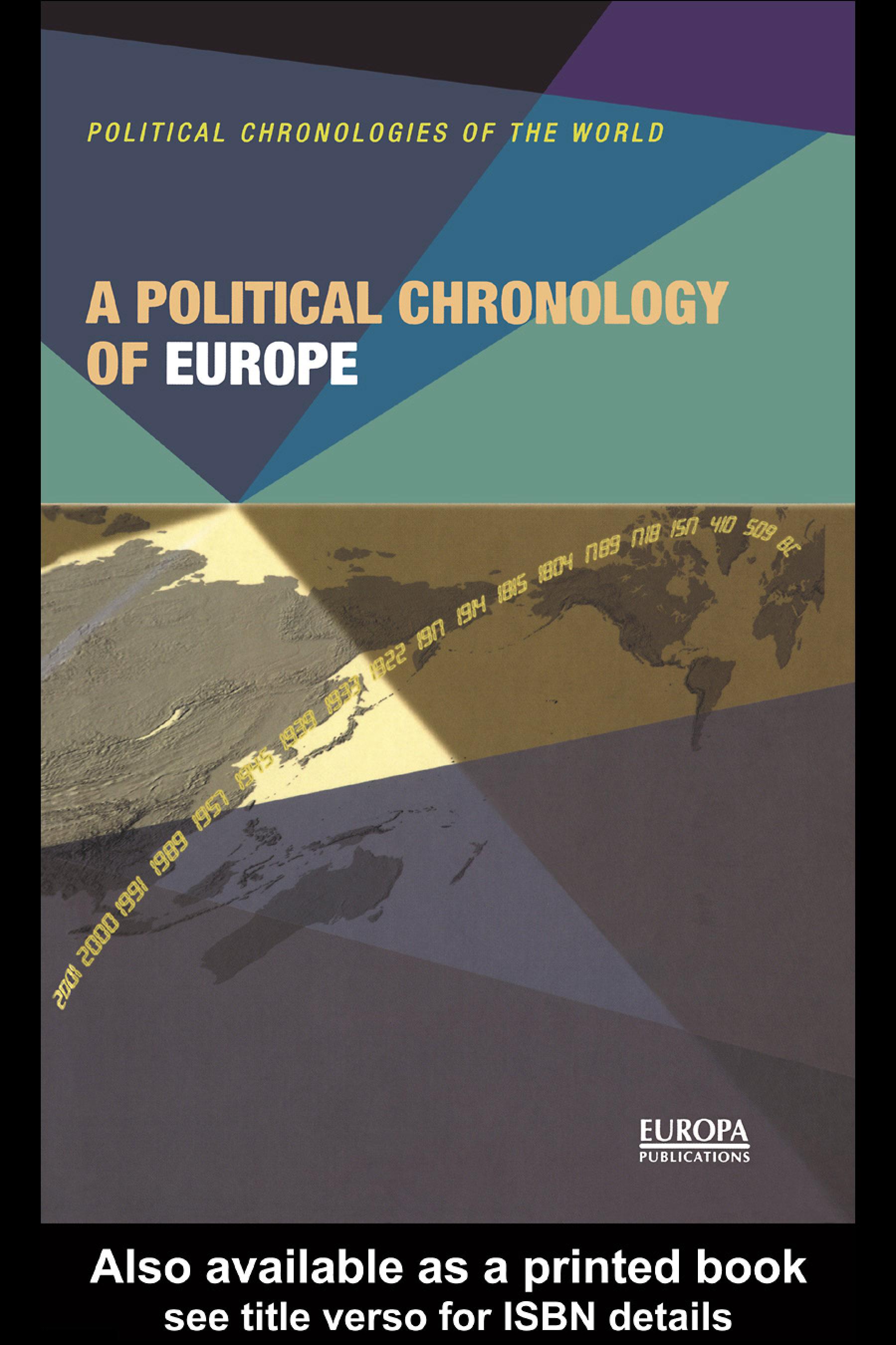 A Political Chronology of Europe