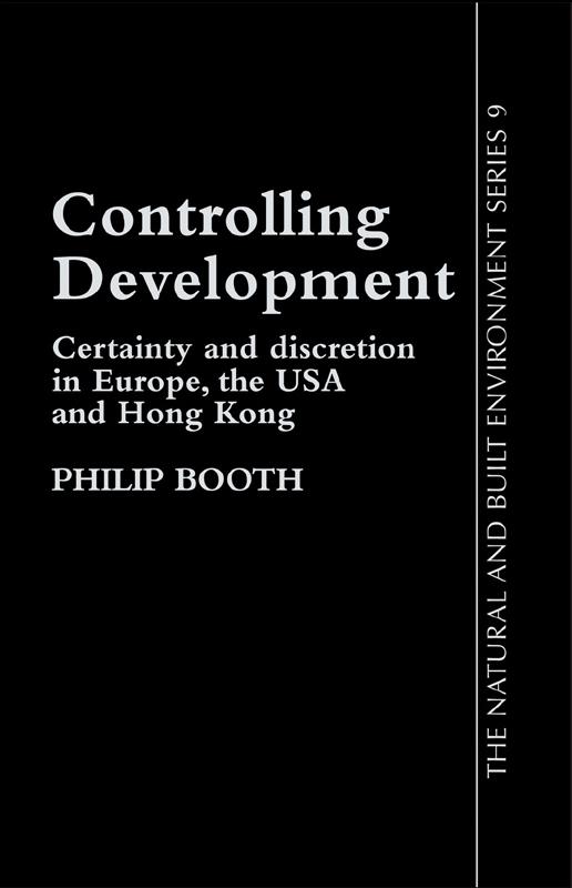 Controlling Development by Philip Booth