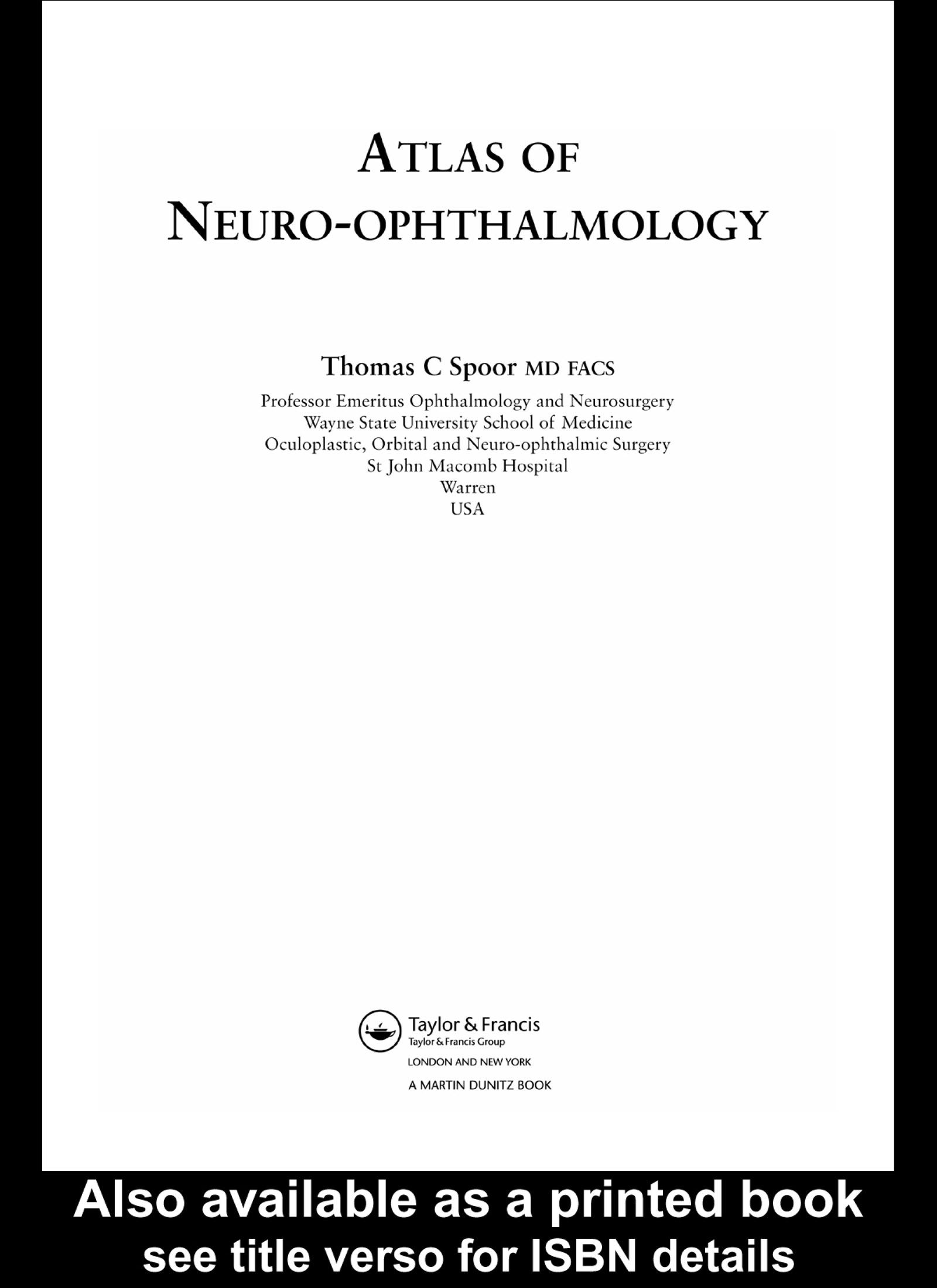 Atlas of Neuro-ophthalmology