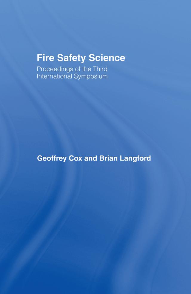 Fire Safety Science by B. Langford, G. Cox