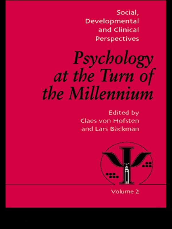 Psychology at the Turn of the Millennium, Volume 2