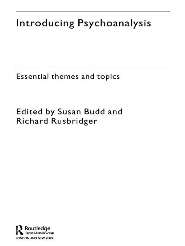 Introducing Psychoanalysis by Richard Rusbridger, Susan Budd
