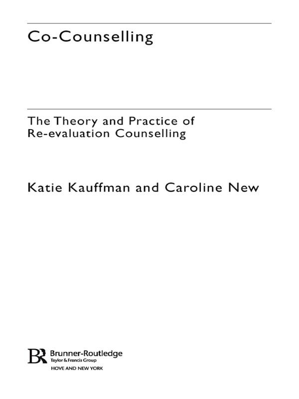 Co-Counselling by Caroline New, Katie Kauffman