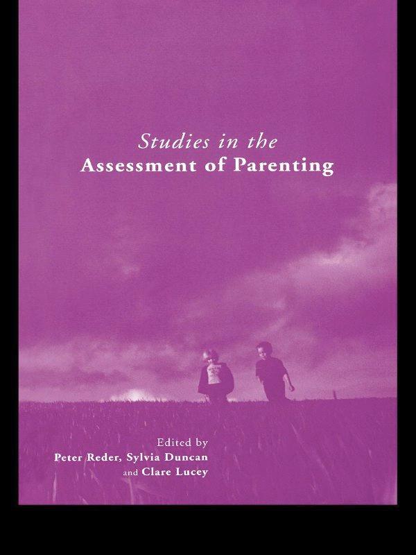 Studies in the Assessment of Parenting by Claire Lucey, Peter Reder, Sylvia Duncan