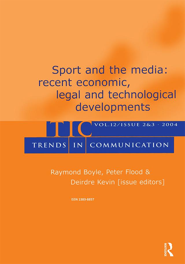 Sport and the Media by Deirdre Kevin, Peter Flood, Raymond Boyle