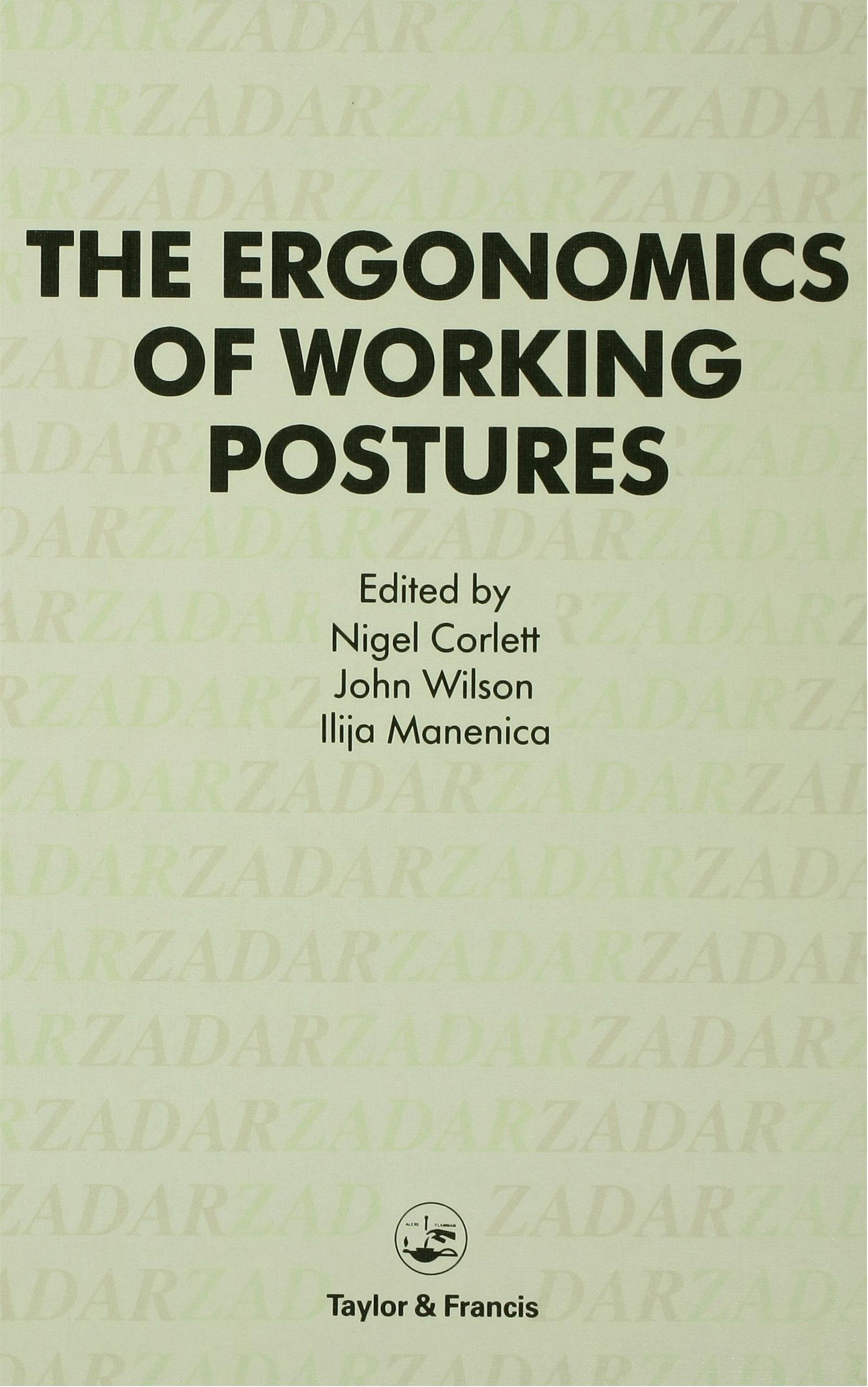 Ergonomics Of Working Postures