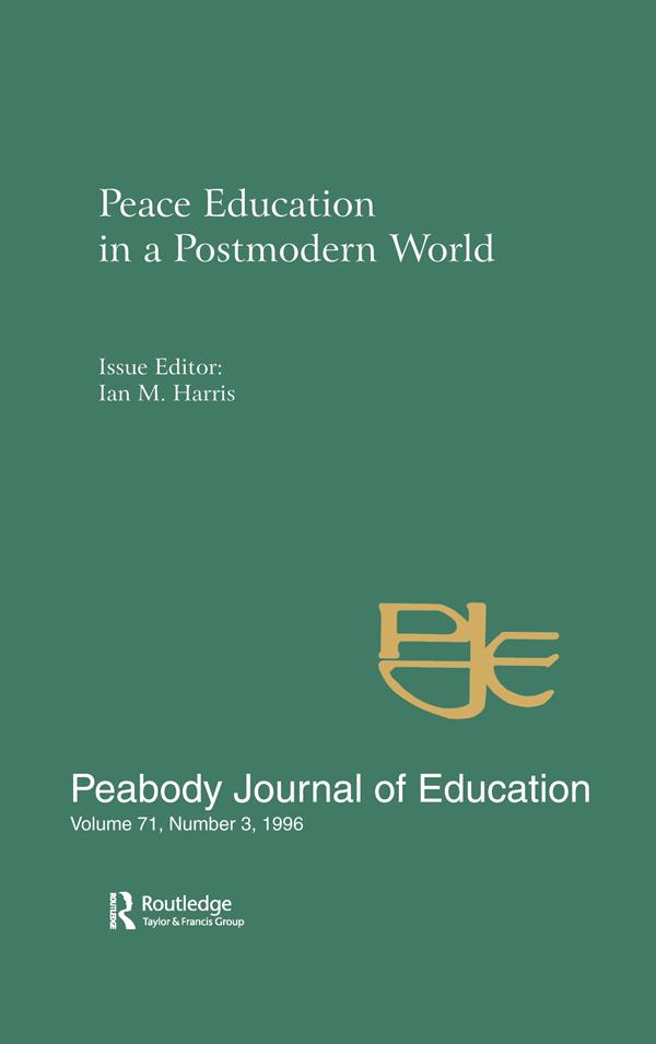 Peace Education in a Postmodern World by Ian M. Harris