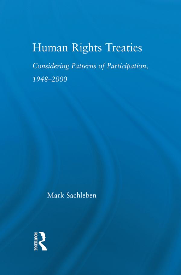 Human Rights Treaties by Mark Sachleben