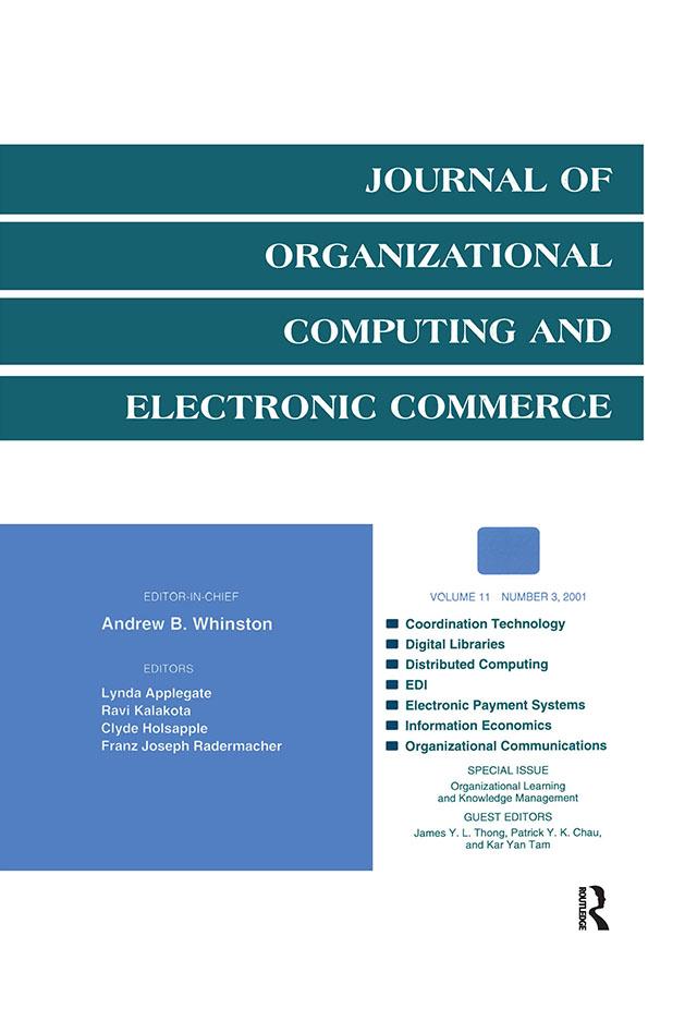 Organizational Learning and Knowledge Management by James Y.L. Thong, Kar Yan Tam, Patrick Y.K. Chau
