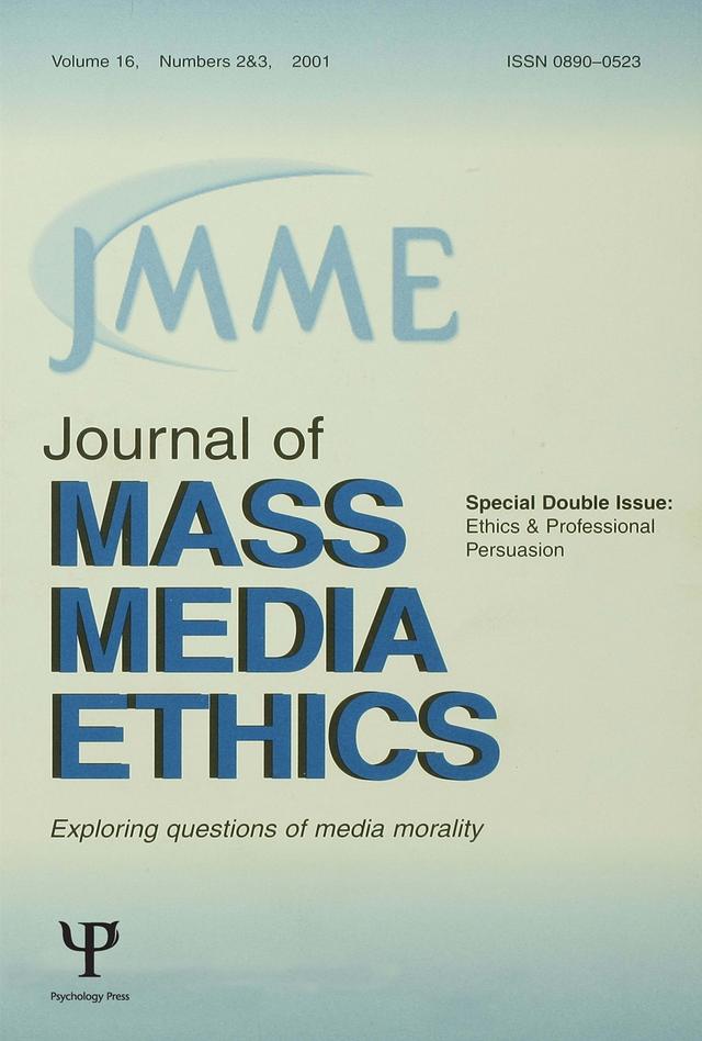 Ethics and Professional Persuasion by Ralph D. Barney
