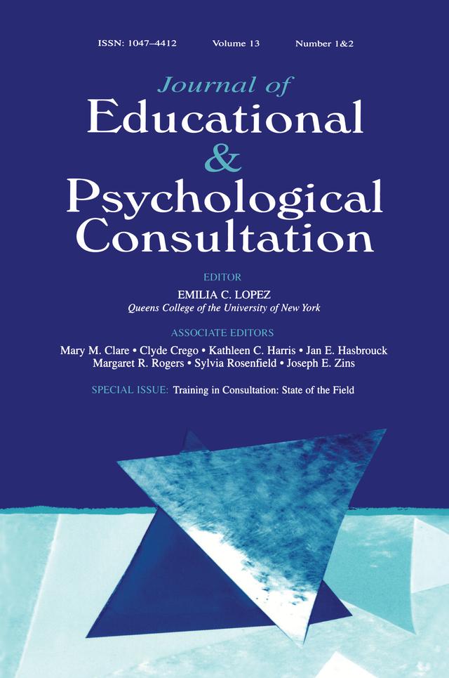 Training in Consultation by Judith L. Alpert