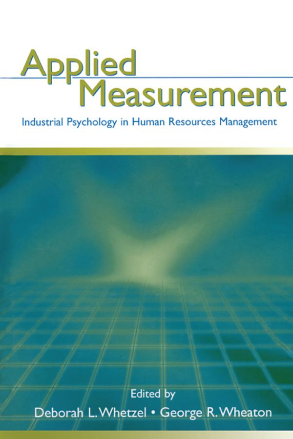 Applied Measurement by Deborah L. Whetzel, George R. Wheaton