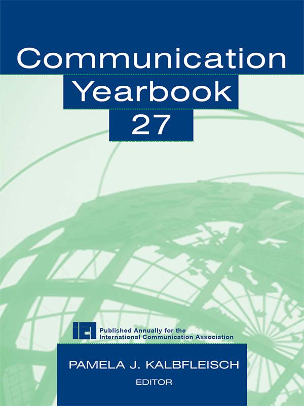 Communication Yearbook 27 by Pamela J. Kalbfleisch