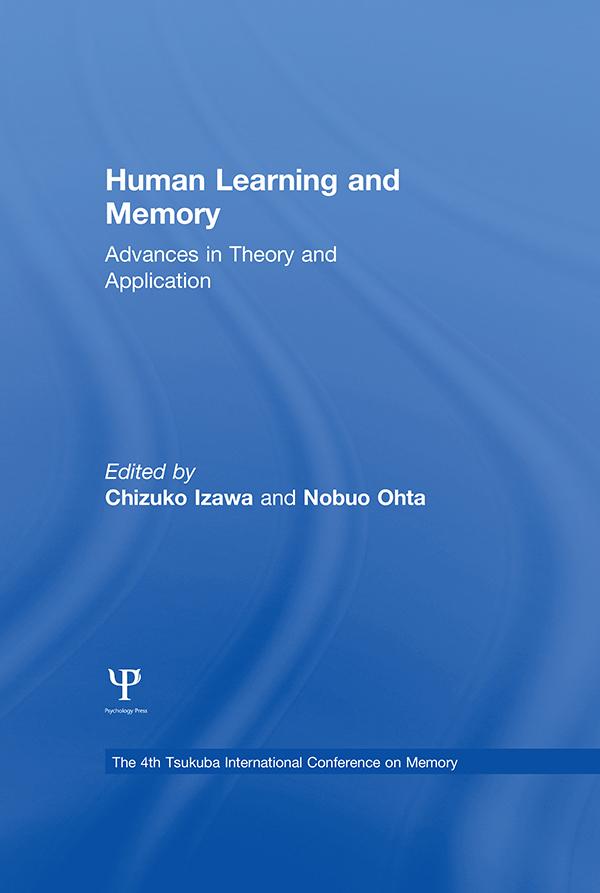 Human Learning and Memory by Chizuko Izawa, Nobuo Ohta