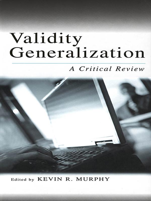 Validity Generalization by Kevin R. Murphy