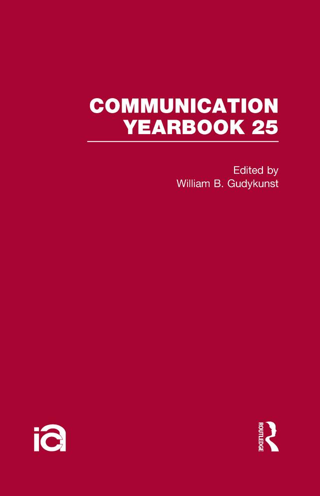 Communication Yearbook 25 by William B. Gudykunst