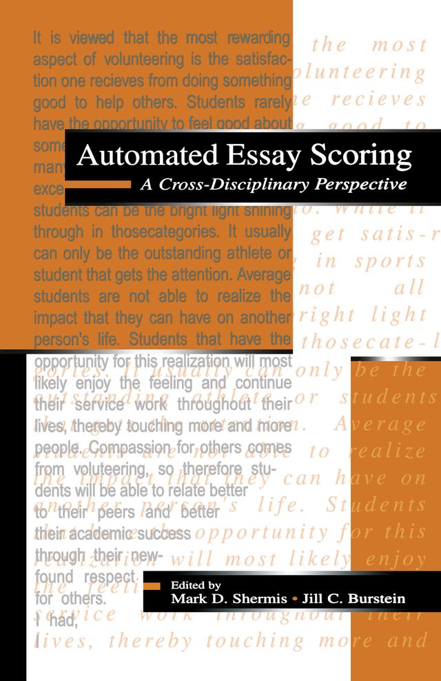 Automated Essay Scoring by Jill C. Burstein, Mark D. Shermis