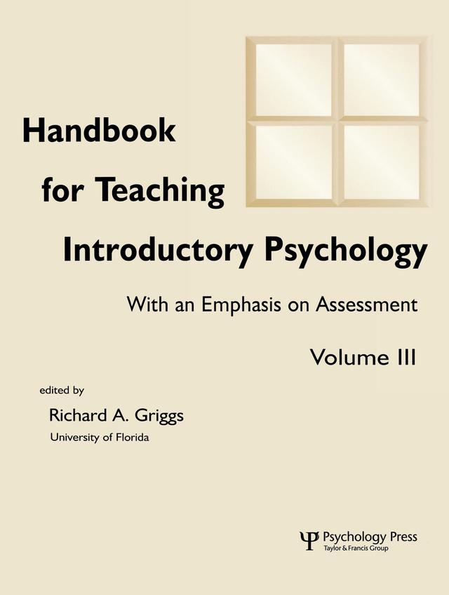 Handbook for Teaching Introductory Psychology by Charles L. Brewer, Ludy T. Benjamin, Jr., Michelle Rae Hebl