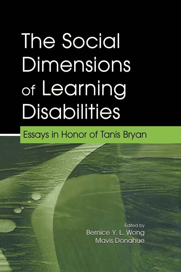 The Social Dimensions of Learning Disabilities