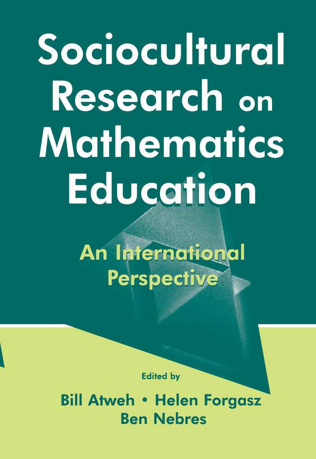 Sociocultural Research on Mathematics Education by Ben Nebres, Bill Atweh, Helen Forgasz