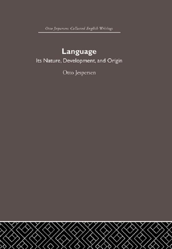 Language by Otto Jespersen