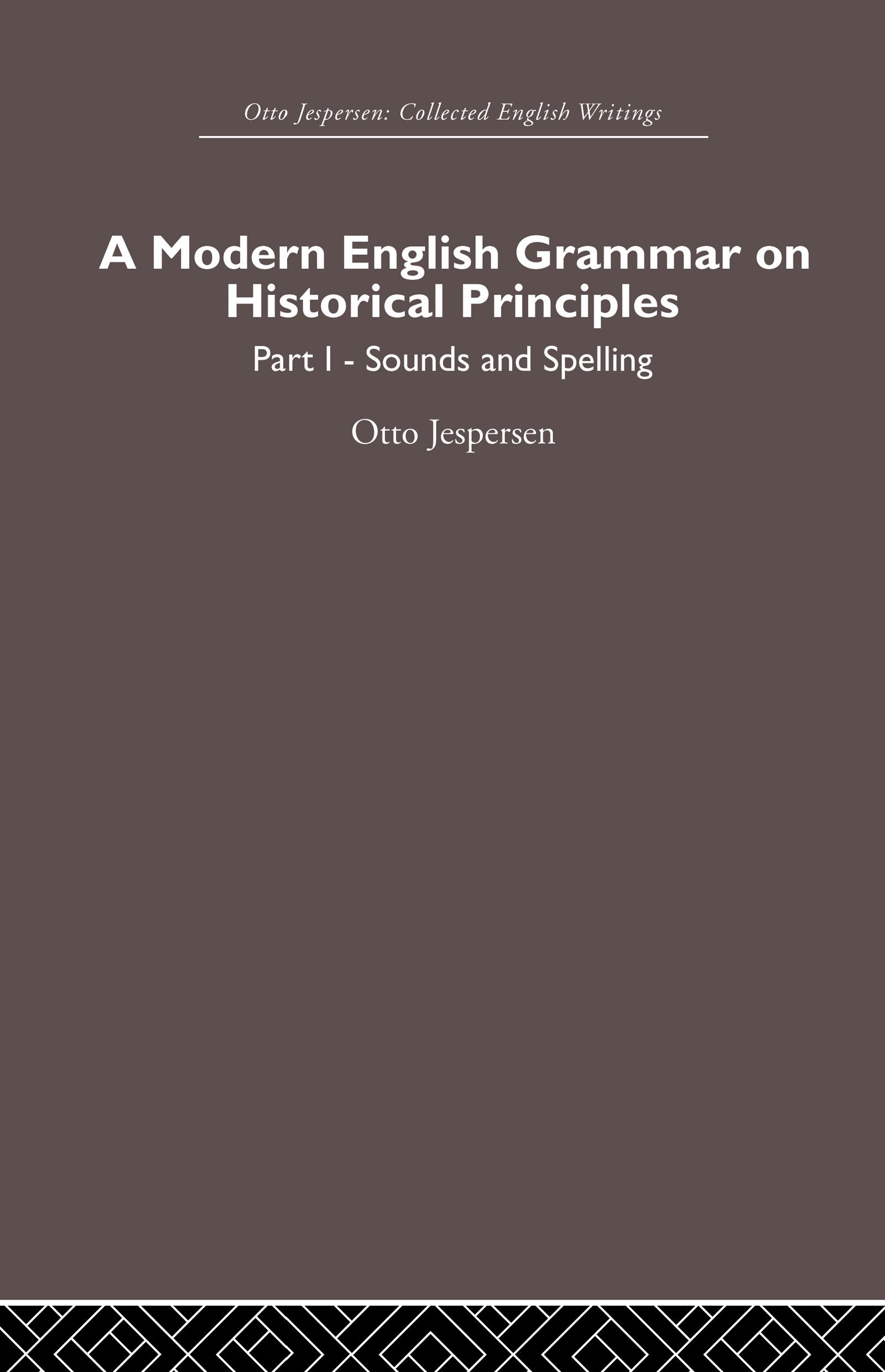 A Modern English Grammar on Historical Principles