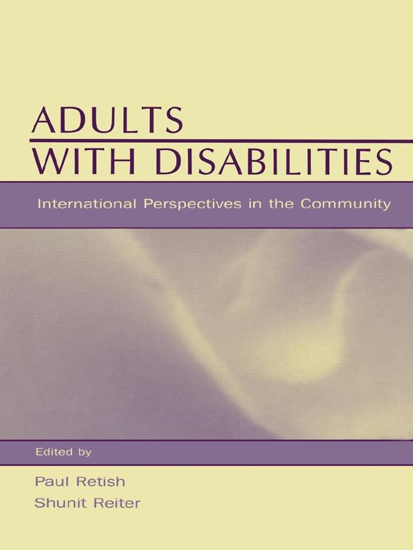 Adults With Disabilities by Paul Retish, Shunit Reiter