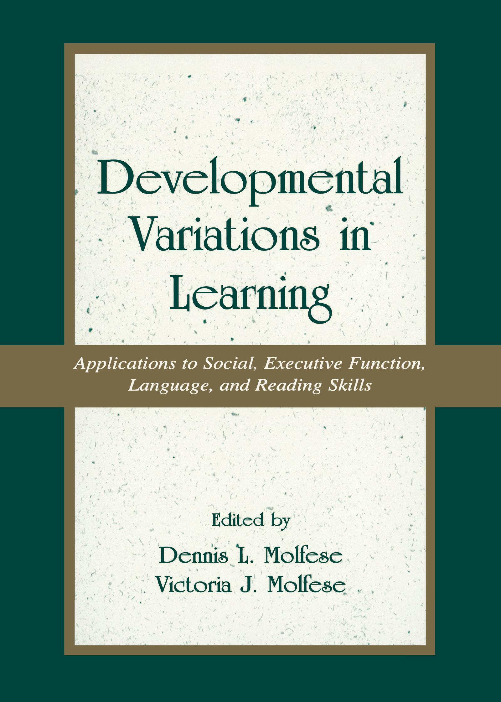 Developmental Variations in Learning