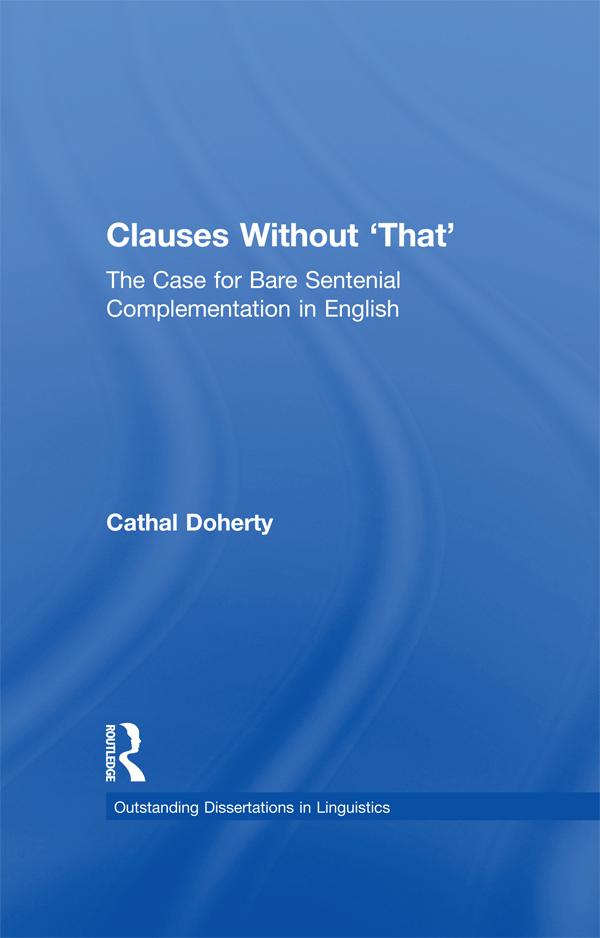 Clauses Without 'That' by Cathal Doherty