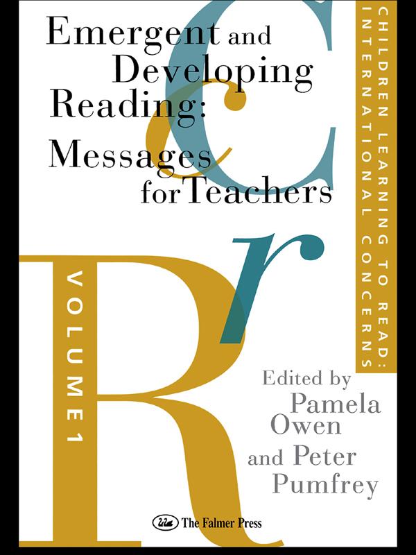 Children Learning To Read: International Concerns by Pamela Owen, Peter Pumfrey
