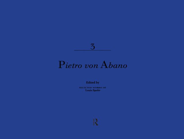 Pietro Von Abano by Clive Brown