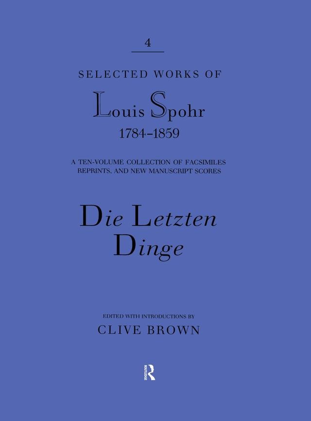 Die\Letzten Dinge by Clive Brown